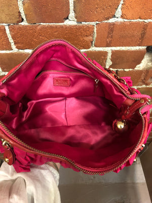 MOSCHINO 2000's ruffle handbag