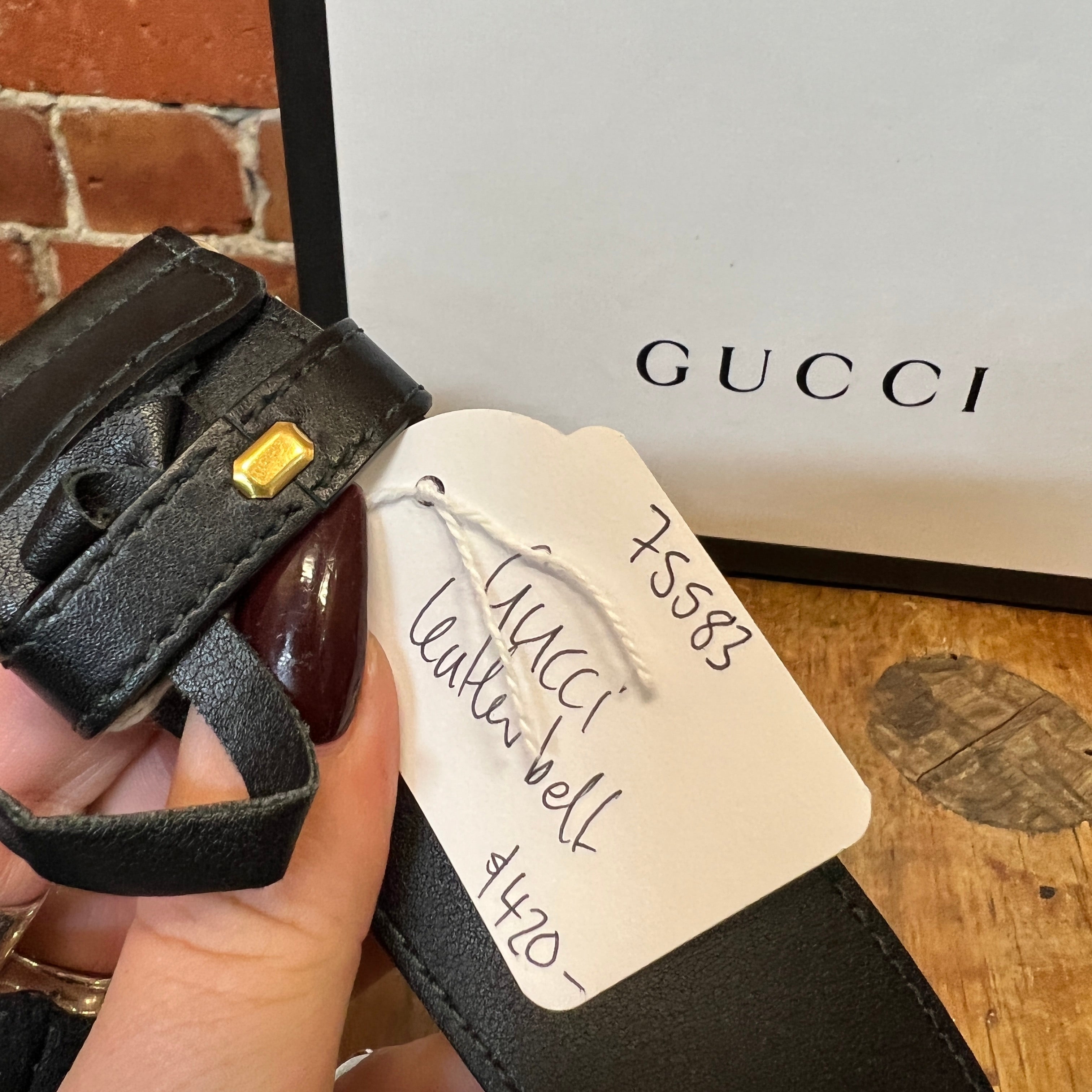 GUCCI Classic leather belt