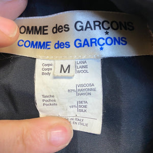 COMME DES GARCONS 1990s velvet trim jacket