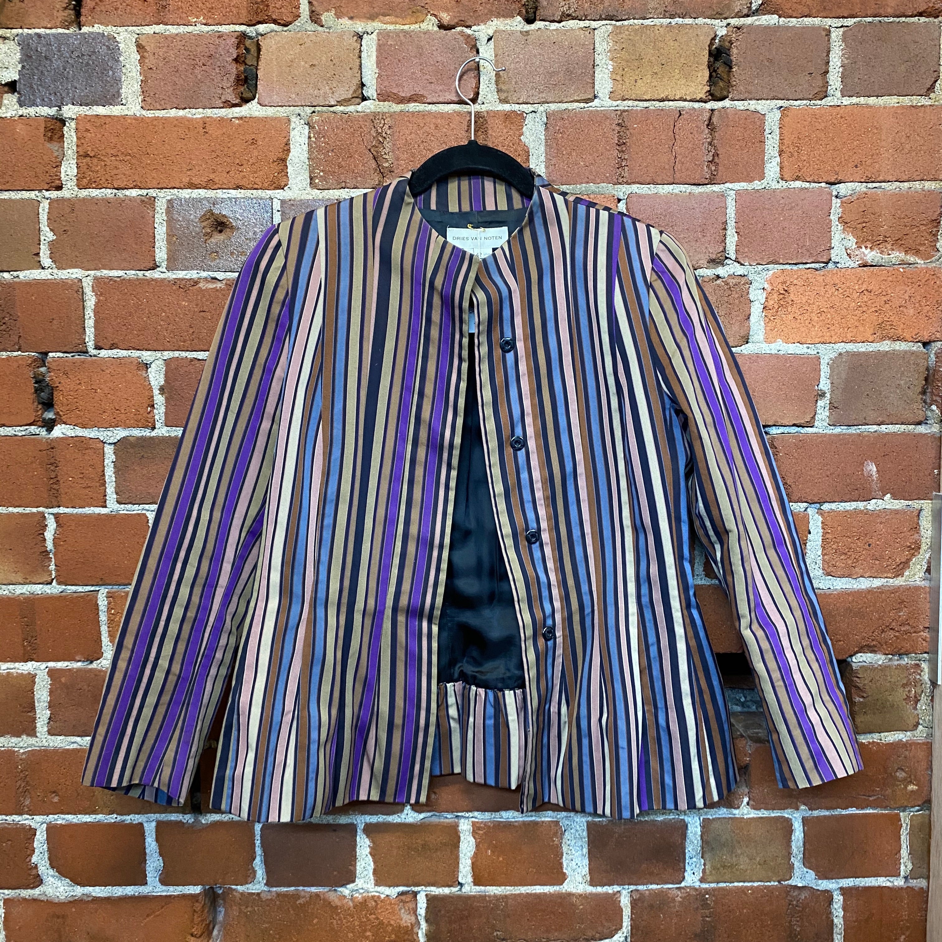 DRIES VAN NOTEN 1990s striped jacket