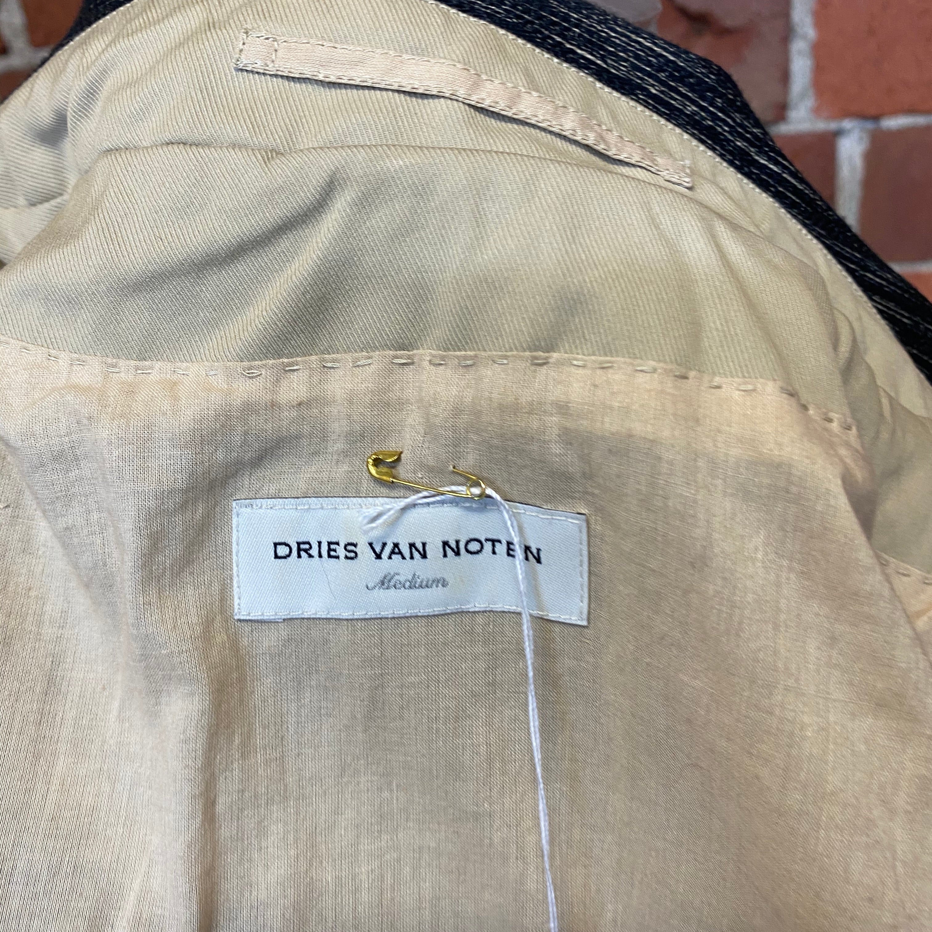 DRIES VAN NOTEN incredible stitched jacket
