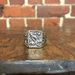 Sterling silver eagle ring