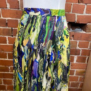 DRIES VAN NOTEN marble print skirt