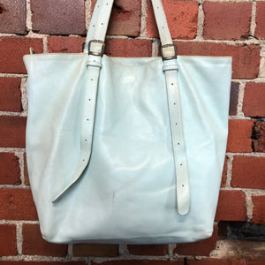 MARGIELA 'white label' leather handbag