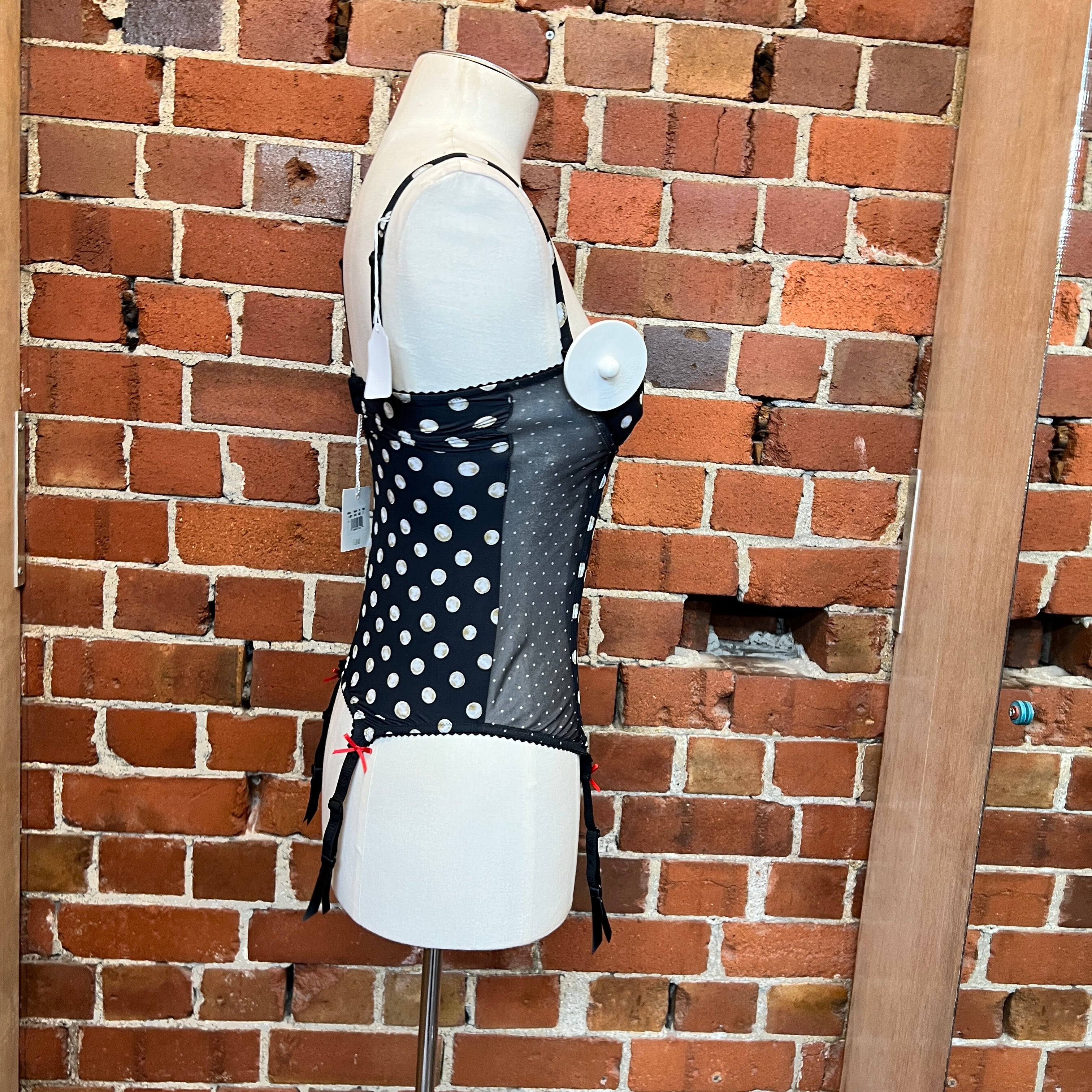 MOSCHINO 1990s corset singlet
