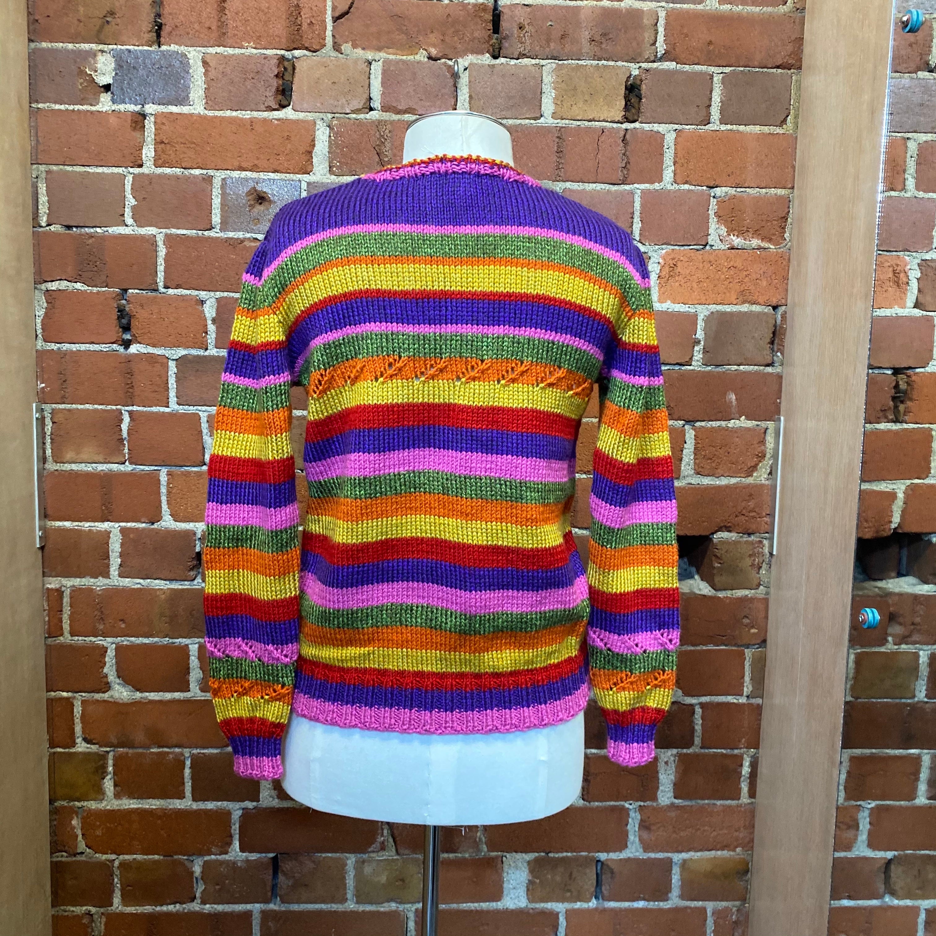 Hand knitted wool jumper