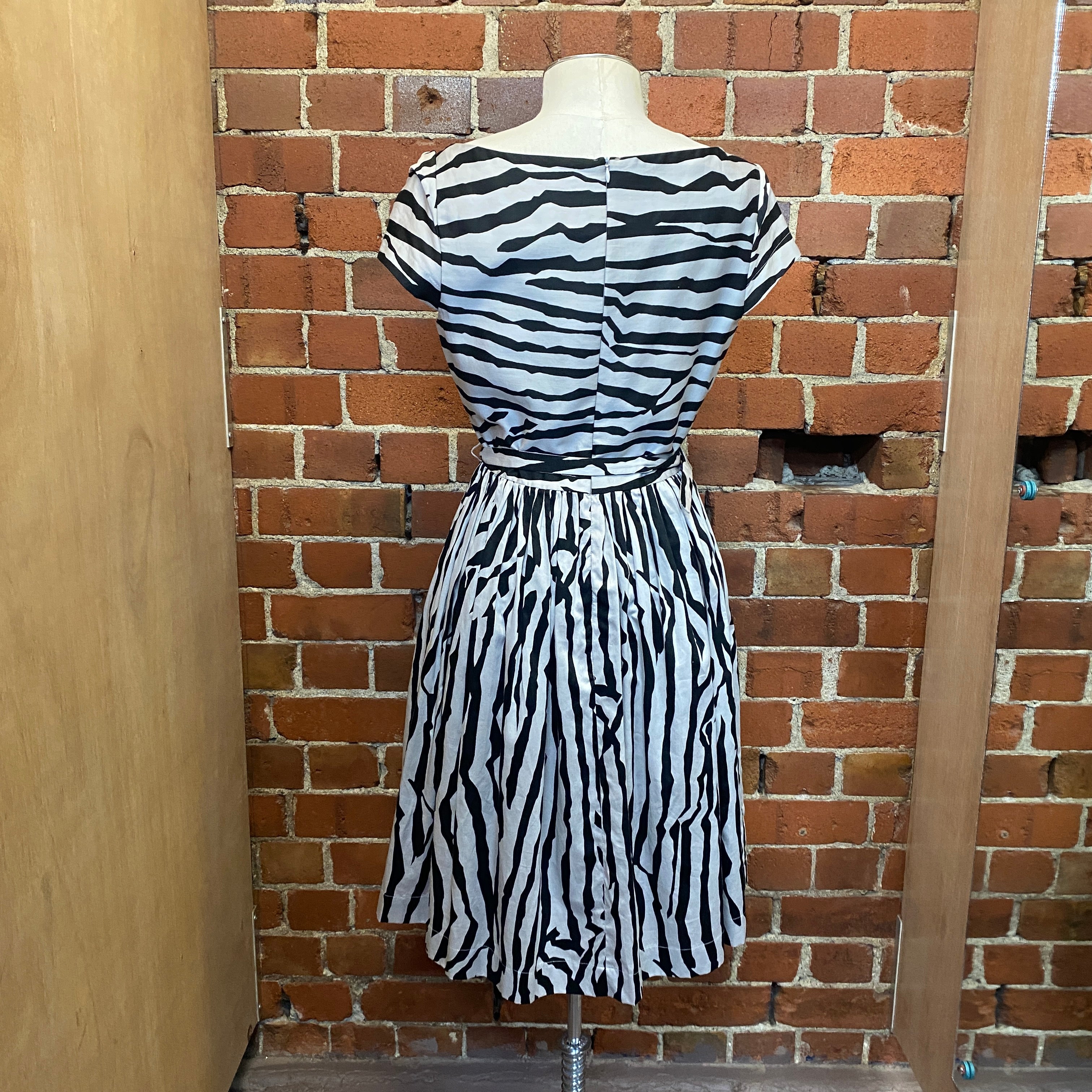VIVIENNE WESTWOOD cotton zebra dress