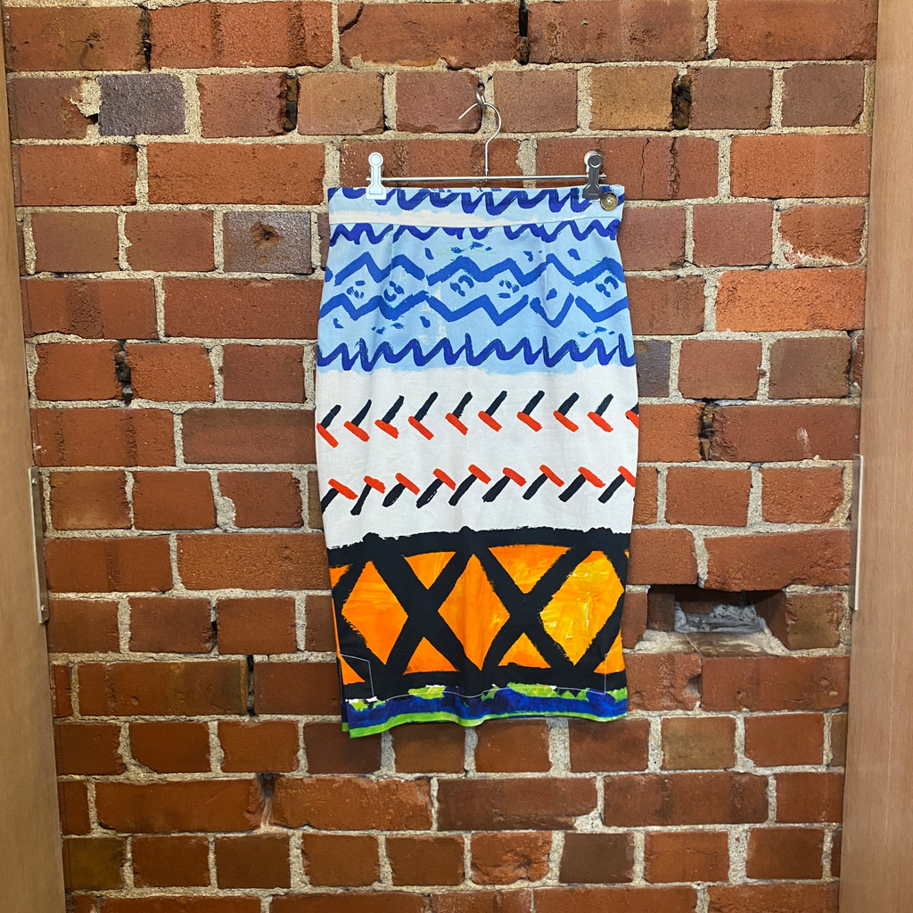 VIVIENNE WESTWOOD painted skirt