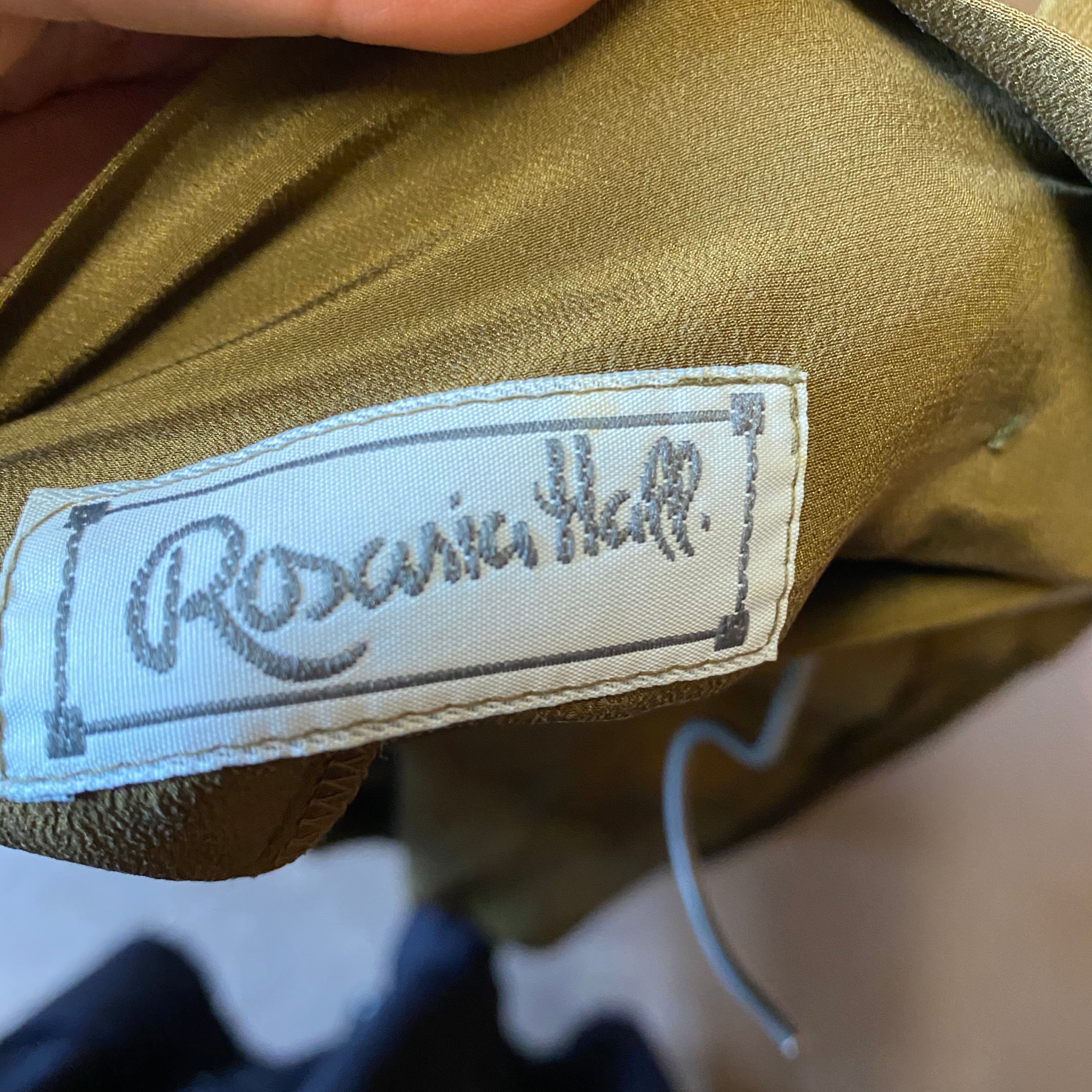 ROSARIA HALL 1980s silk pants