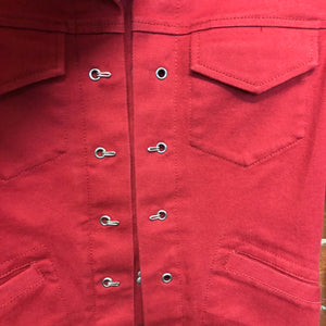 GAULTIER corset hook and eye front denim jacket