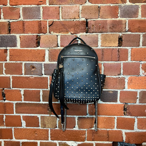 Leather discount studded backpack