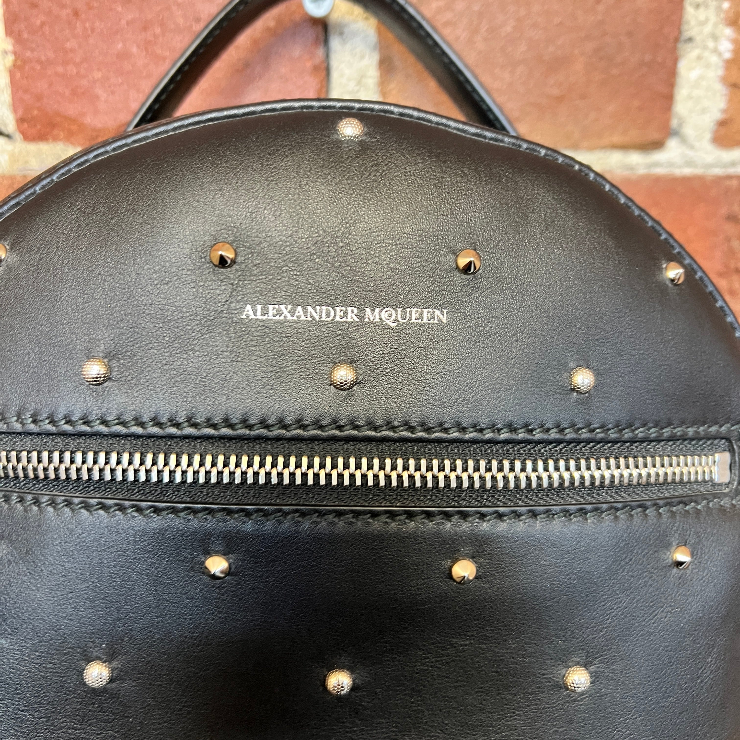 ALEXANDER MCQUEEN leather studded backpack – Wellington Hunters and Collectors ALEXANDER MCQUEEN leather studded backpack – Wellington Hunters and Collectors