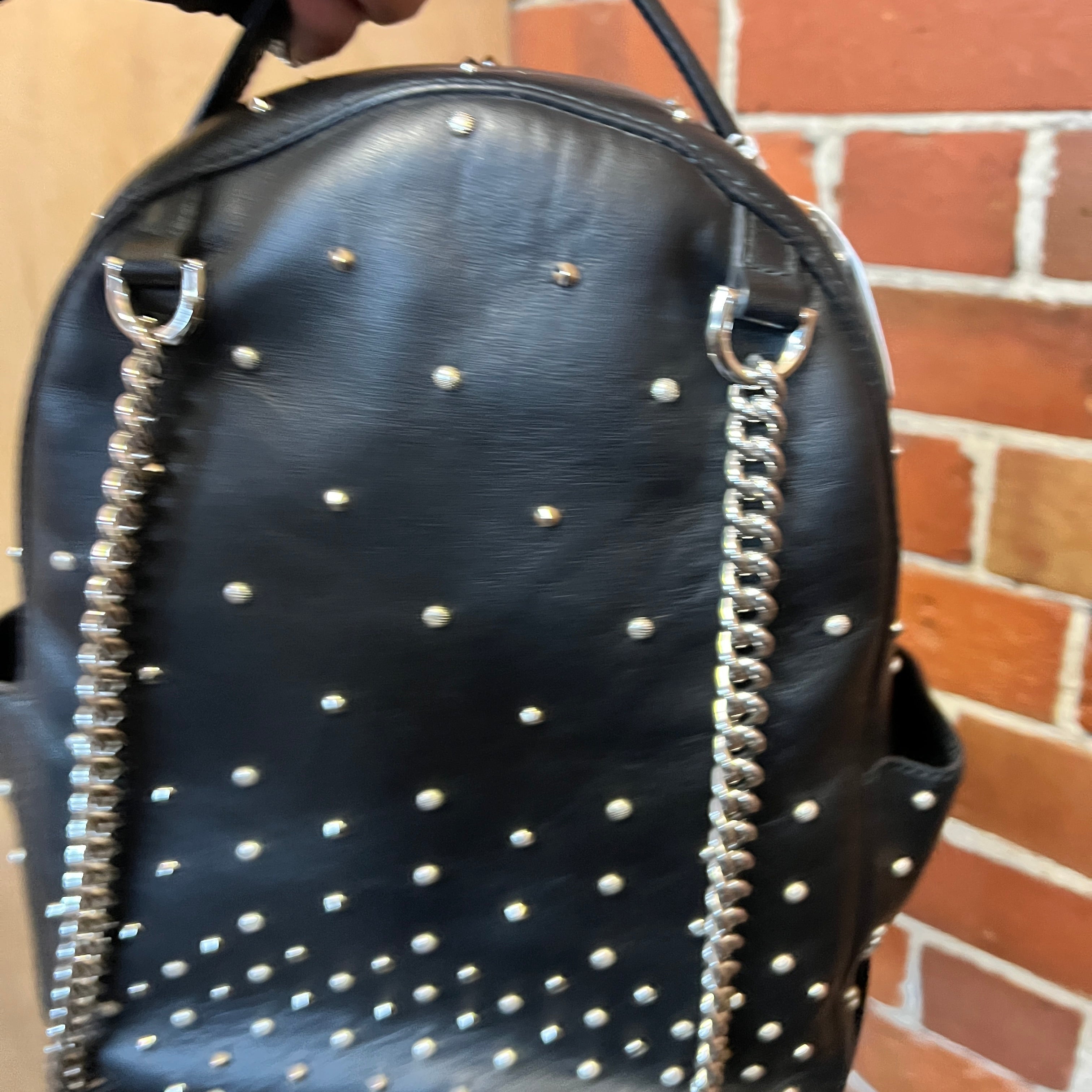 ALEXANDER MCQUEEN leather studded backpack – Wellington Hunters and Collectors ALEXANDER MCQUEEN leather studded backpack – Wellington Hunters and Collectors