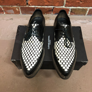 COSTUME NATIONAL HOMME woven brothel creeper shoes