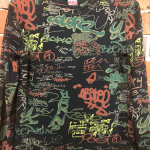 JEAN PAUL GAULTIER Jeans 1990s Graffiti skivvy