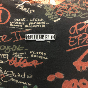 JEAN PAUL GAULTIER Jeans 1990s Graffiti skivvy