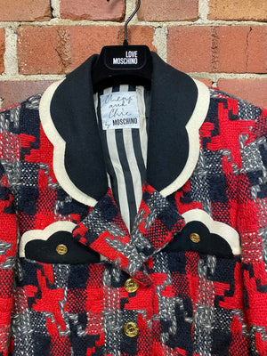 MOSCHINO 1980s incredible wool suit