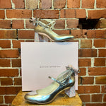 SOPHIA WEBSTER Silver metallic heels 39