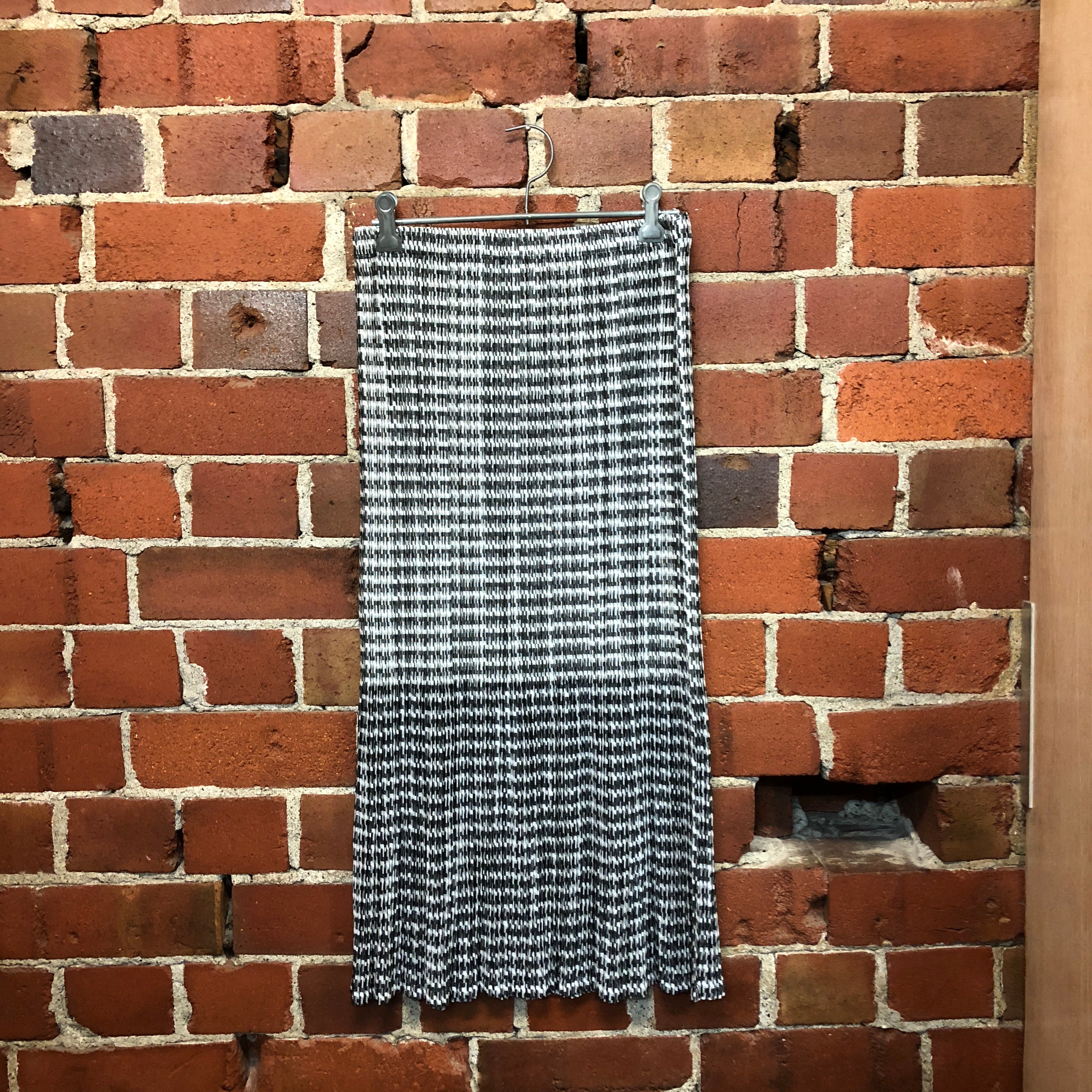 PLEATS PLEASE gingham print skirt