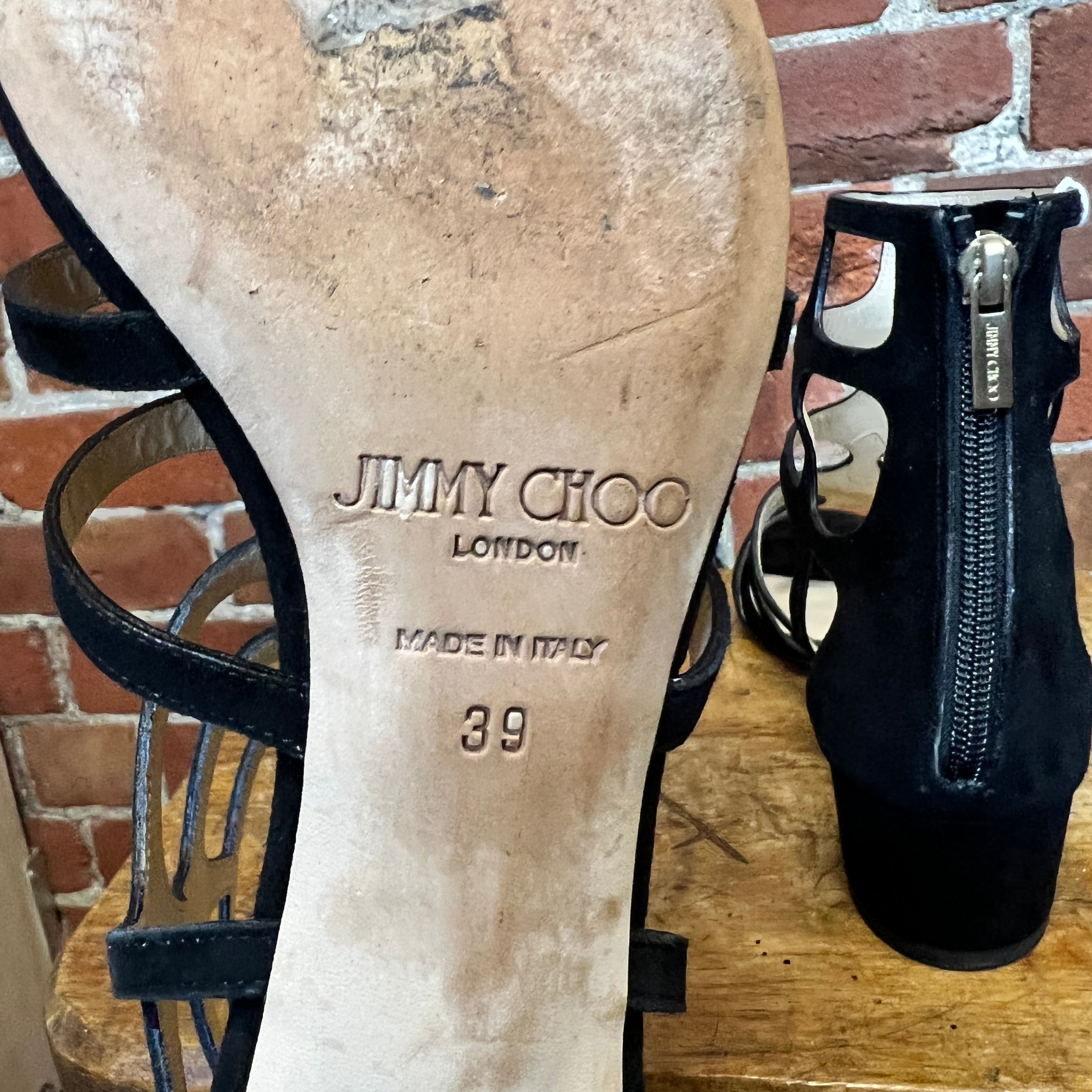 JIMMY CHOO suede sandals 39