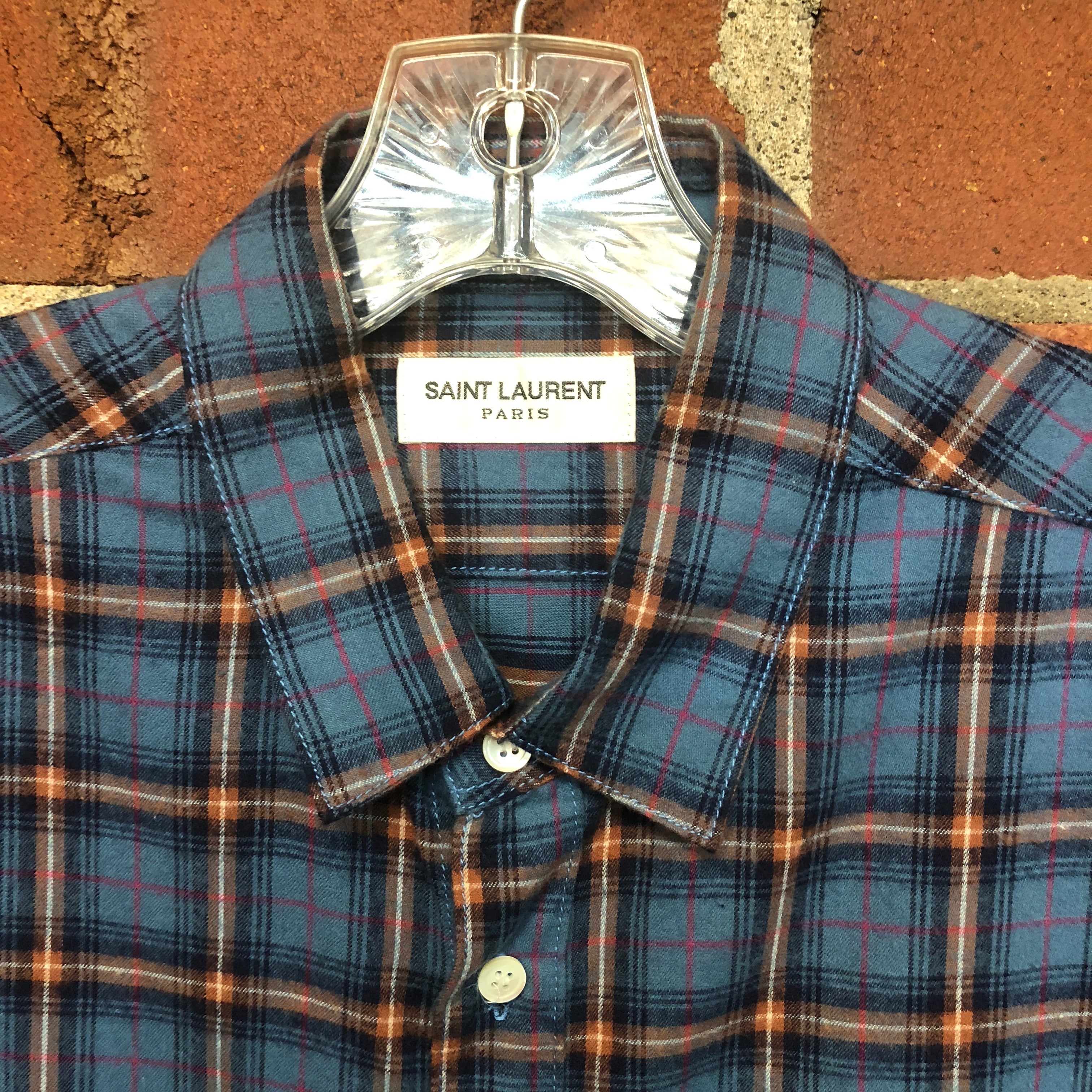 SAINT LAURENT checked shirt