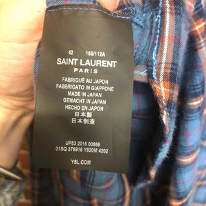 SAINT LAURENT checked shirt