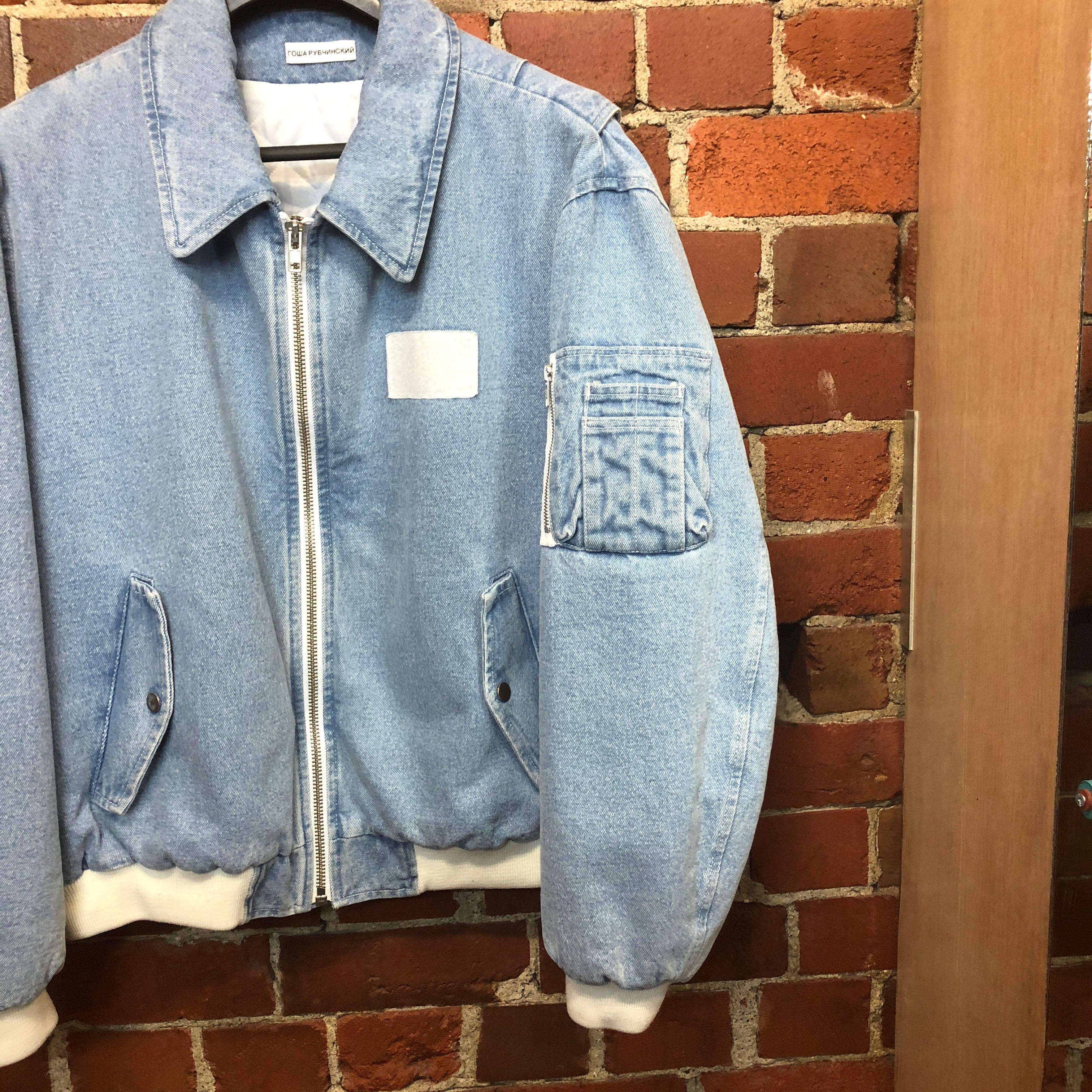 GOSHA RUBCHINSKIY denim bomber jacket