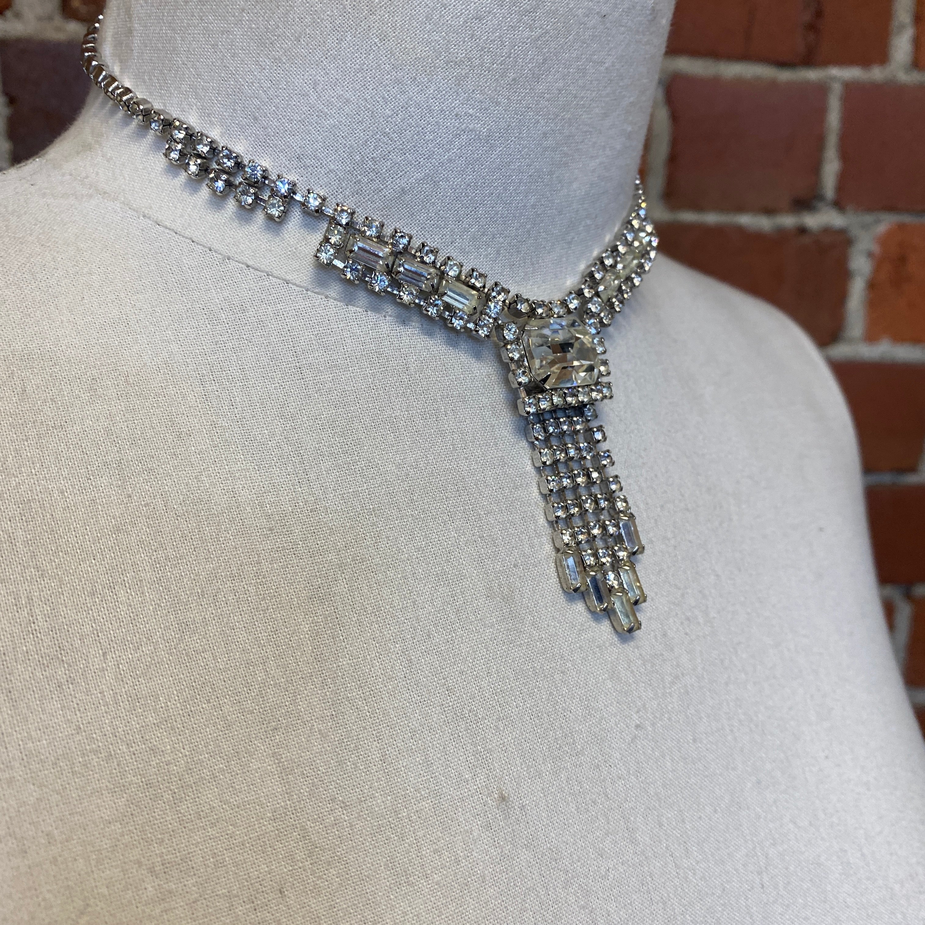 1950'S crystal rhinestone necklace