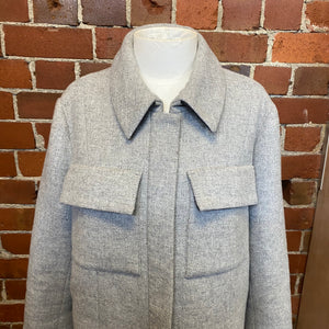 CUE cropped wool jacket