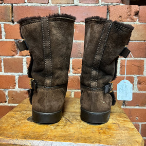 LOUIS VUITTON sheepskin boots 39