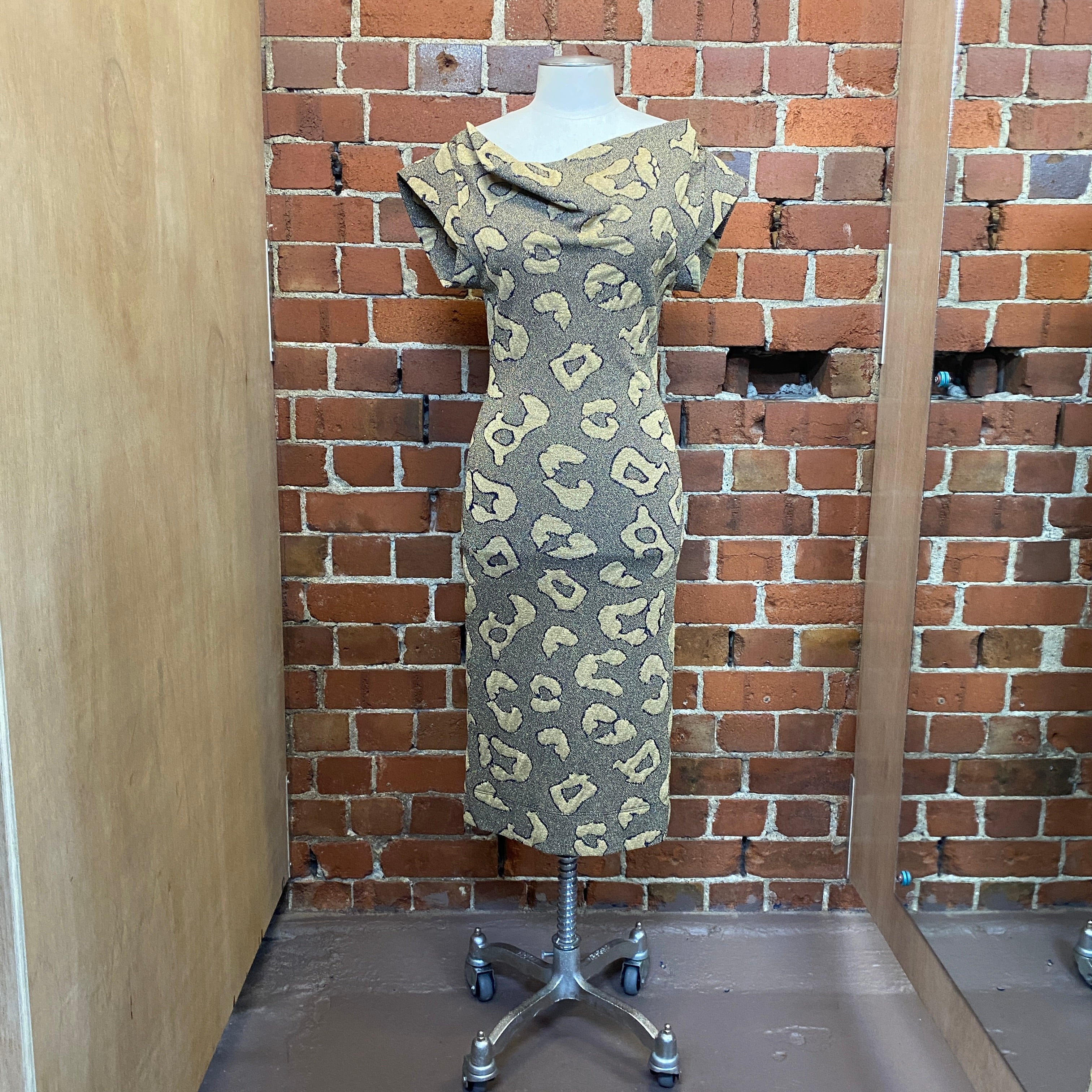VIVIENNE WESTWOOD lurex leopard dress