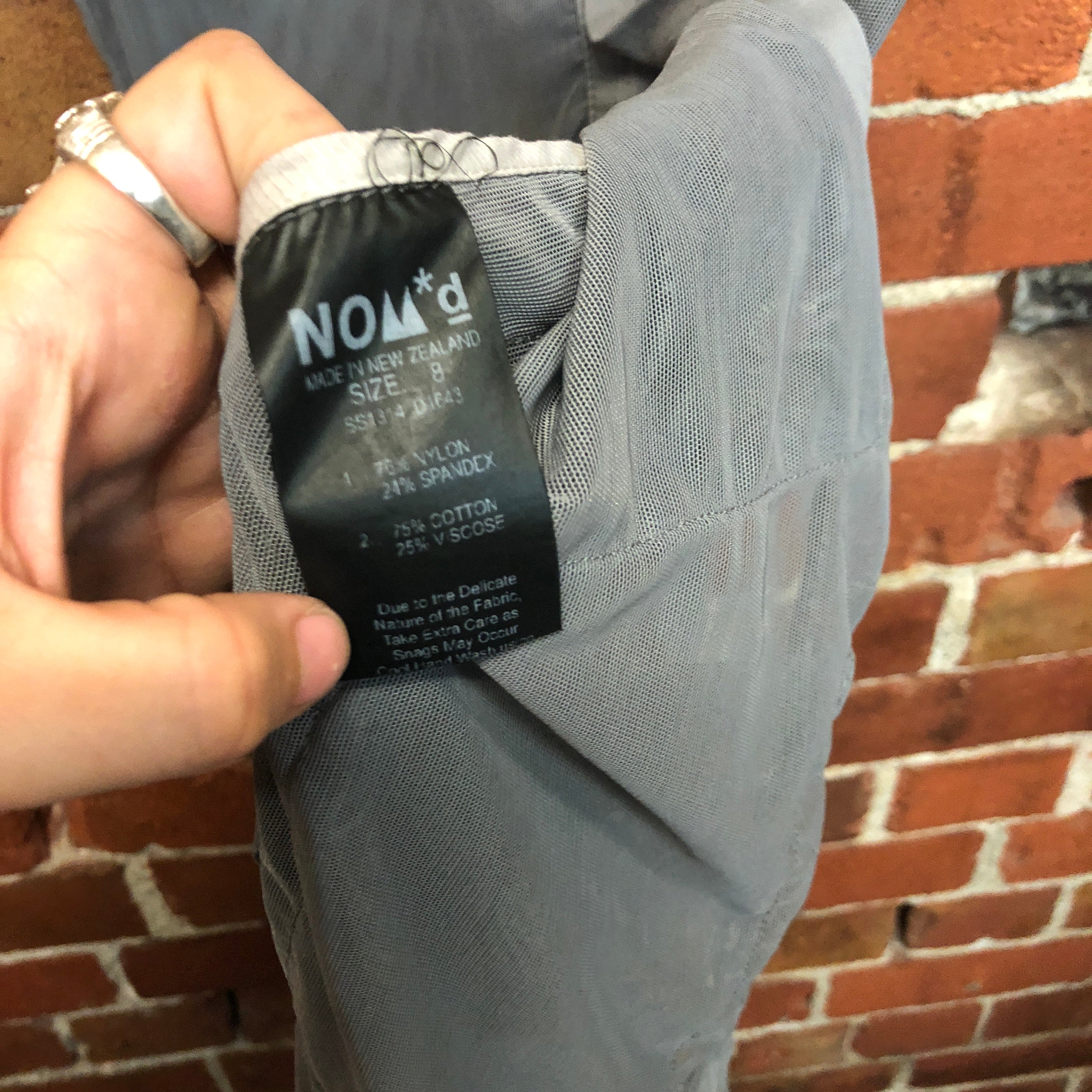 NOM-D mesh multi pocket dress