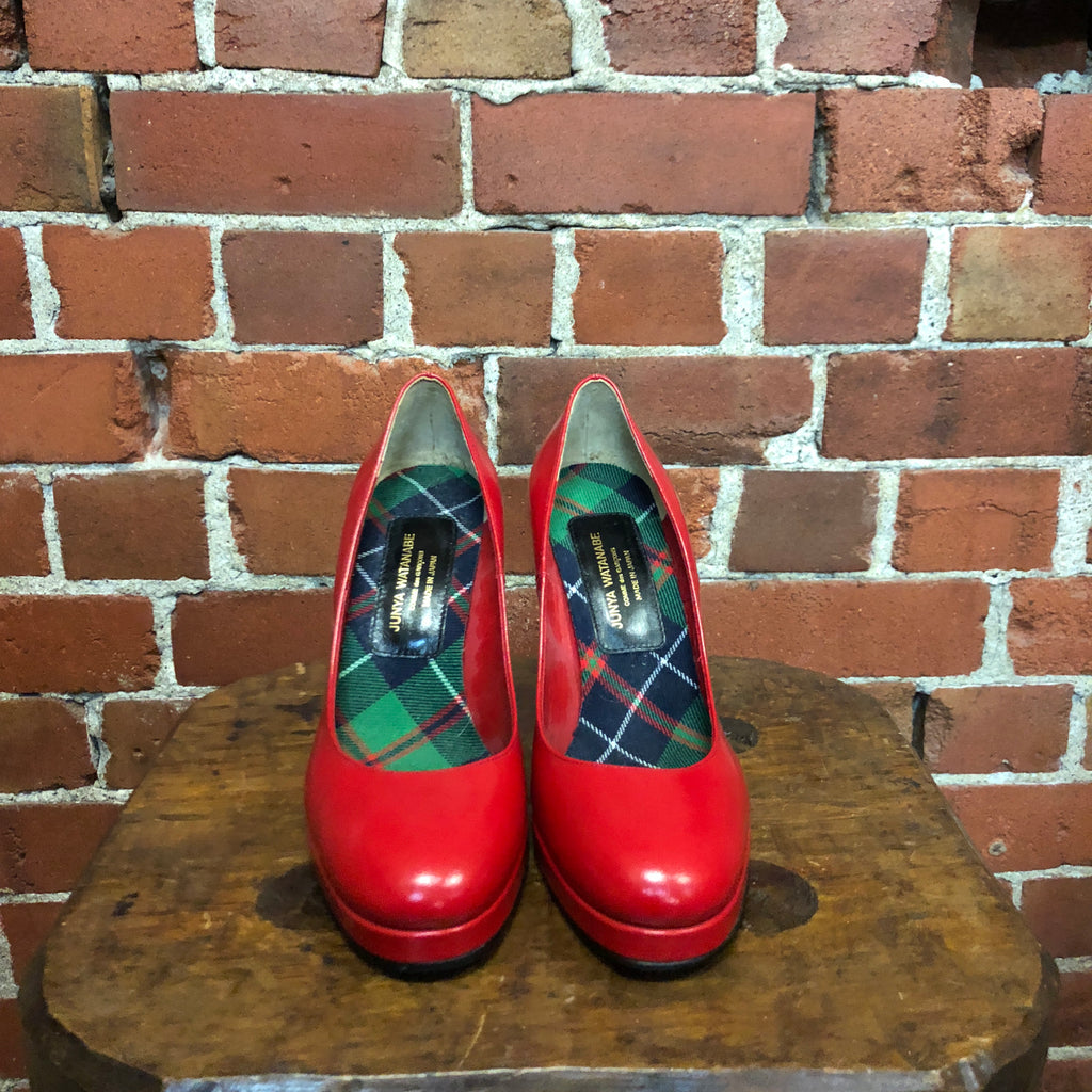 JUNYA WATANABE red patent pumps 7