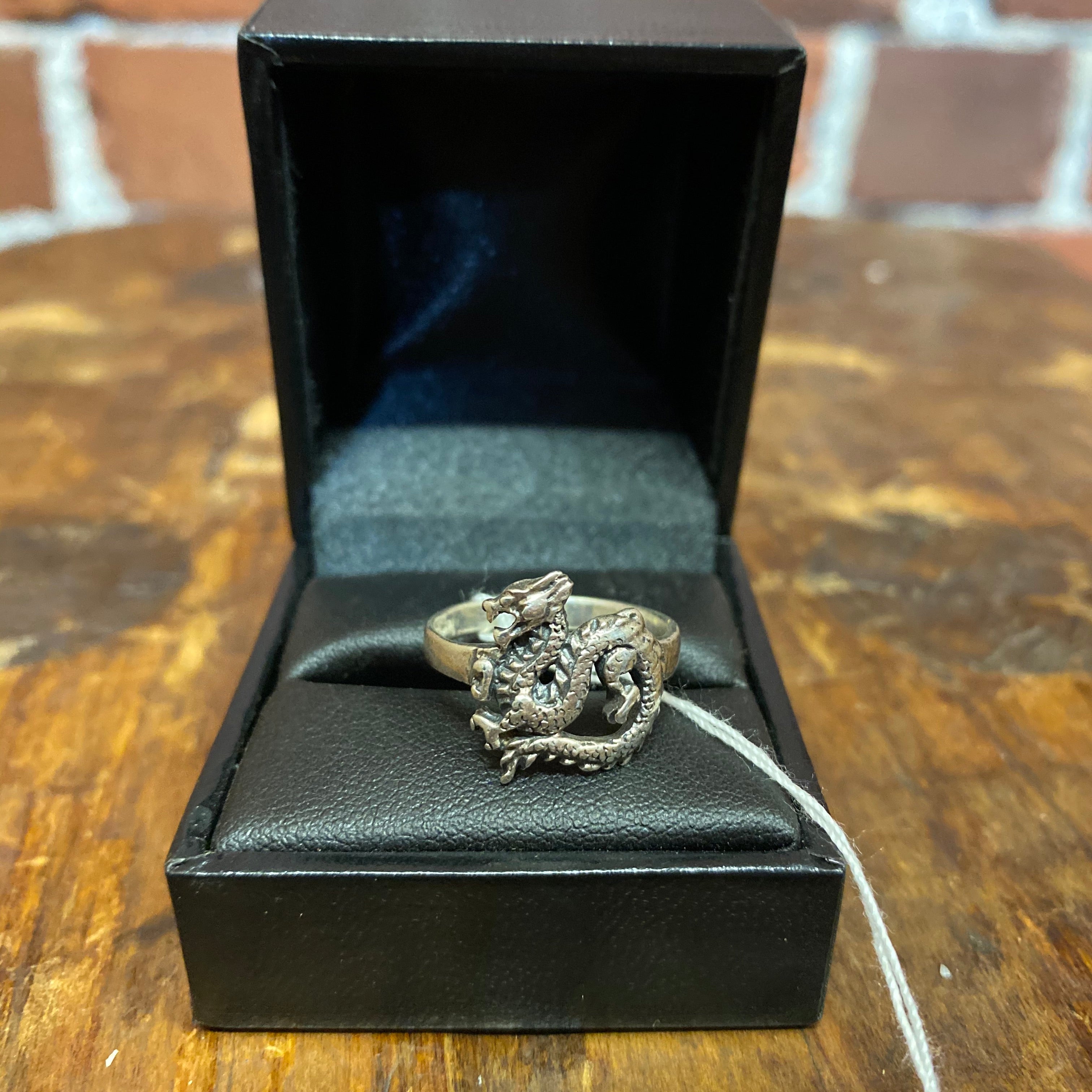 Sterling silver 1990s Dragon ring