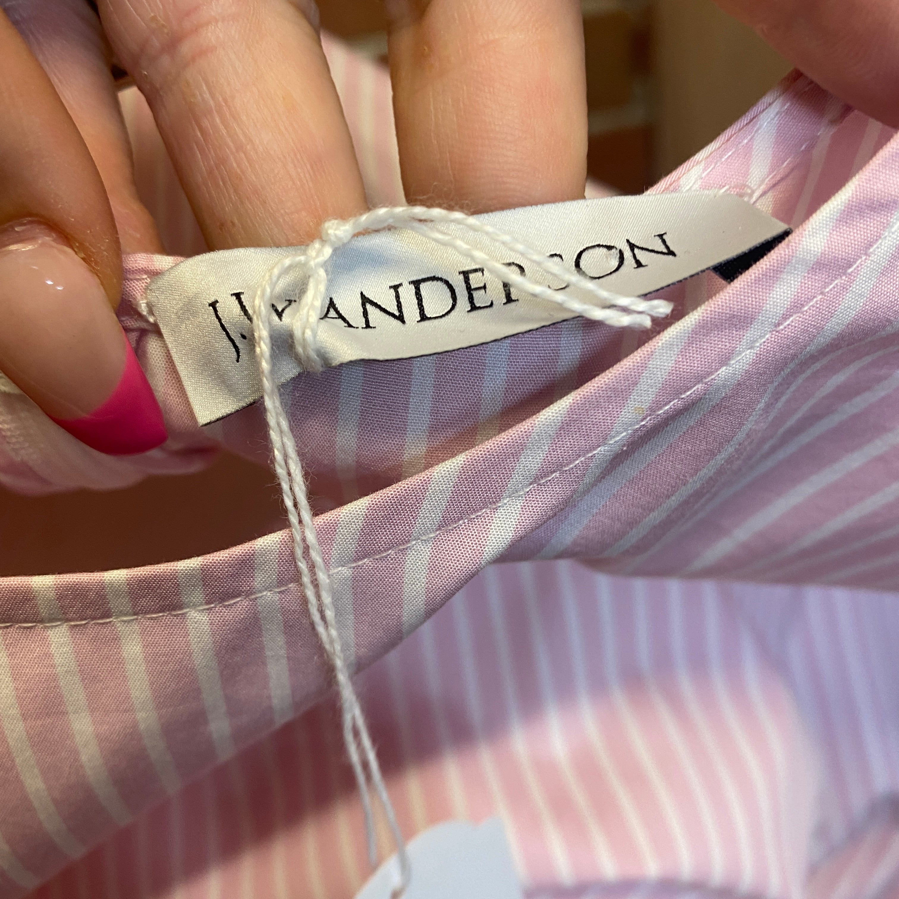 JW ANDERSON striped cotton top