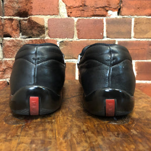 PRADA leather 1990s loafers