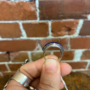 STG silver and Lapis Lazuli ring