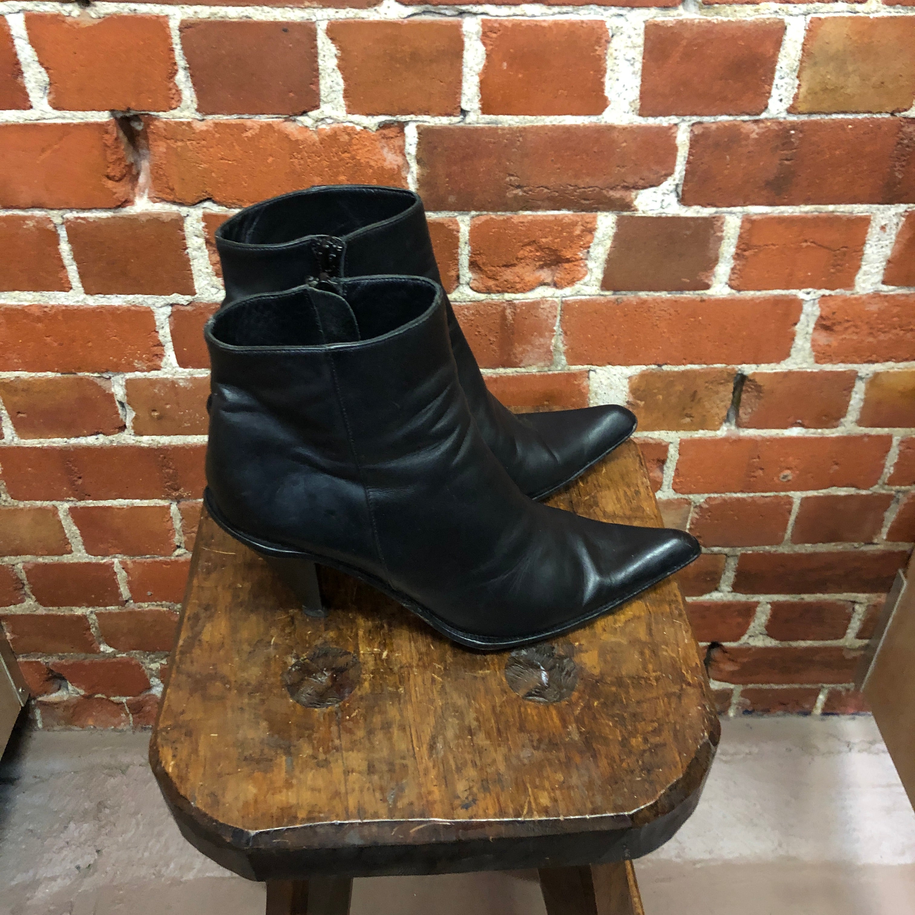 1990s leather boots 39