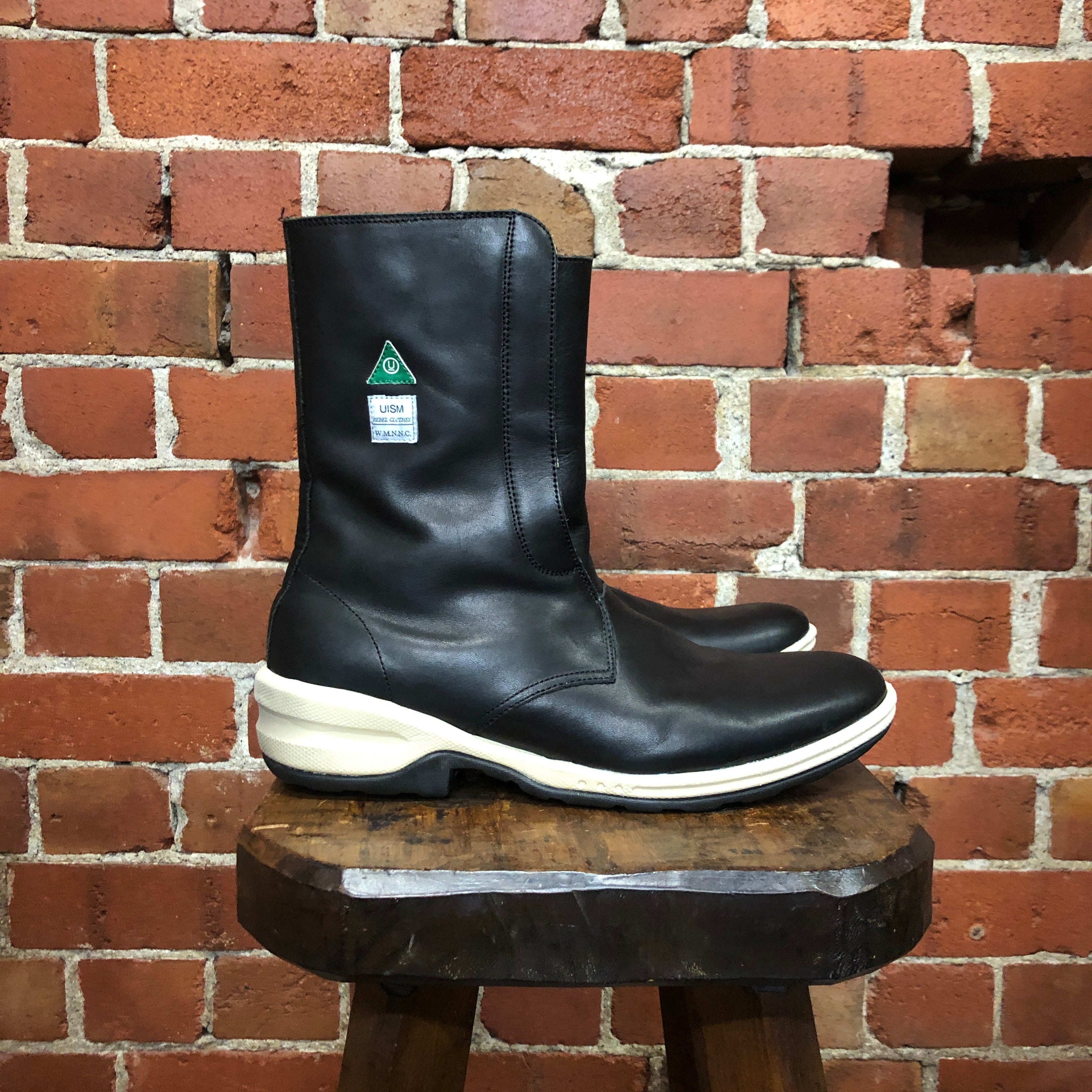 UNDERCOVER leather sneaker boots