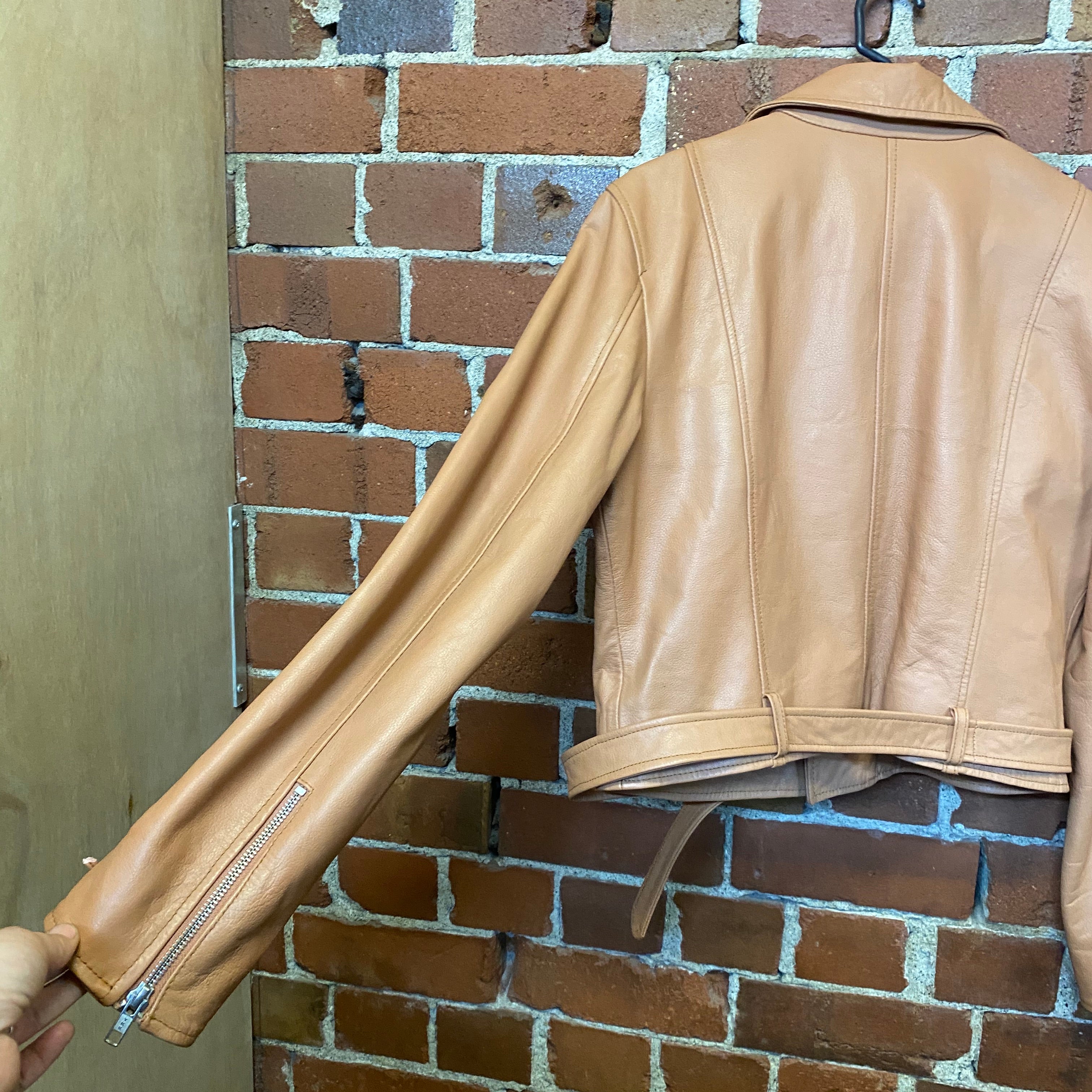 TRELISE COOPER thonged leather jacket