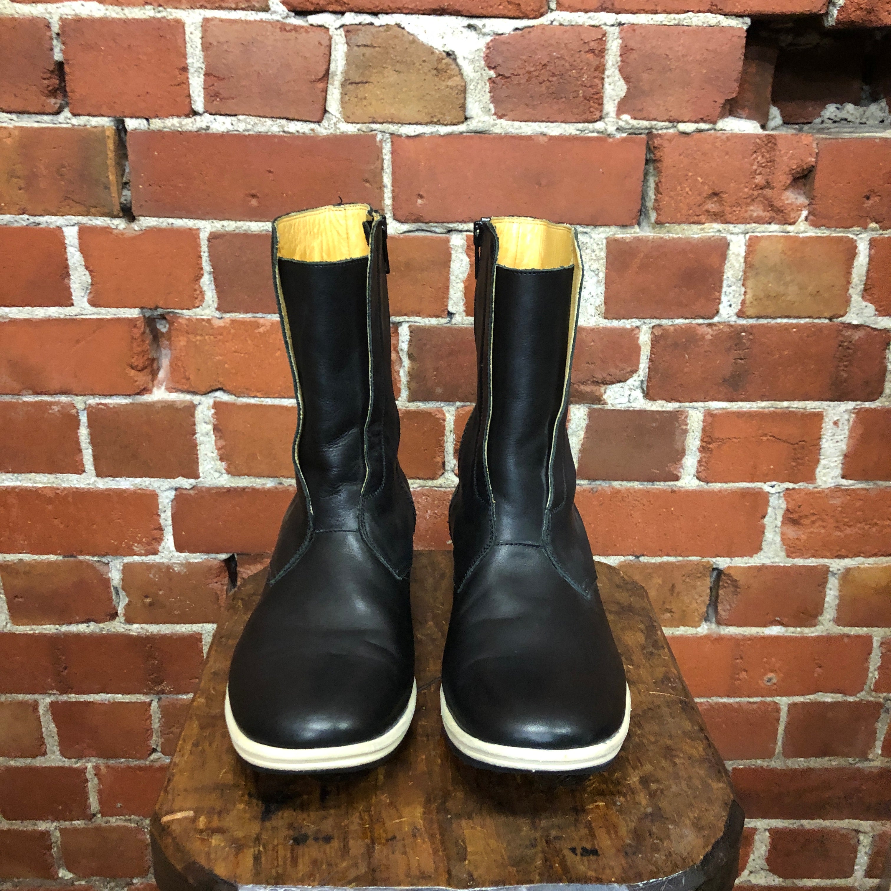 UNDERCOVER leather sneaker boots