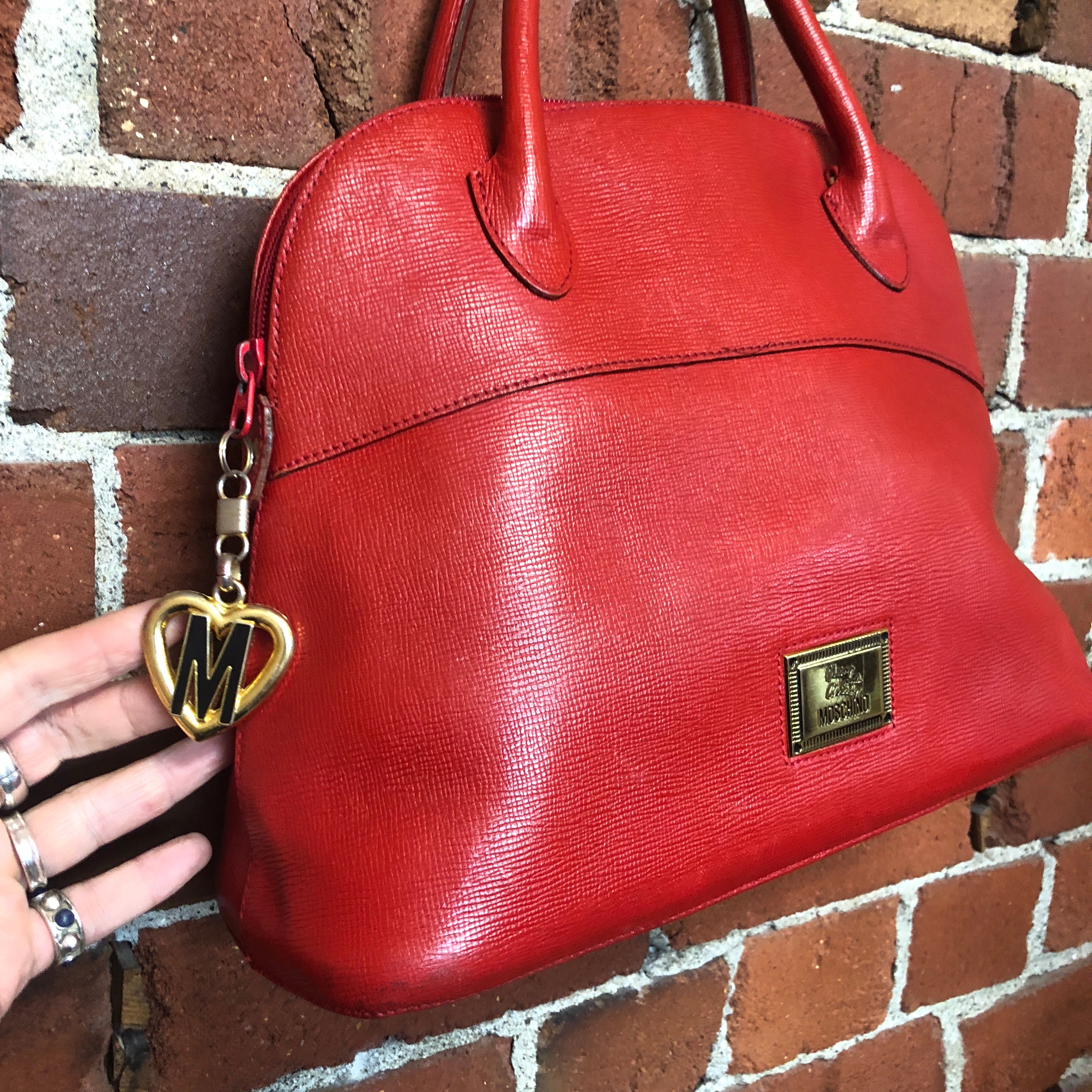 Moschino by Redwall 1990s leather handbag