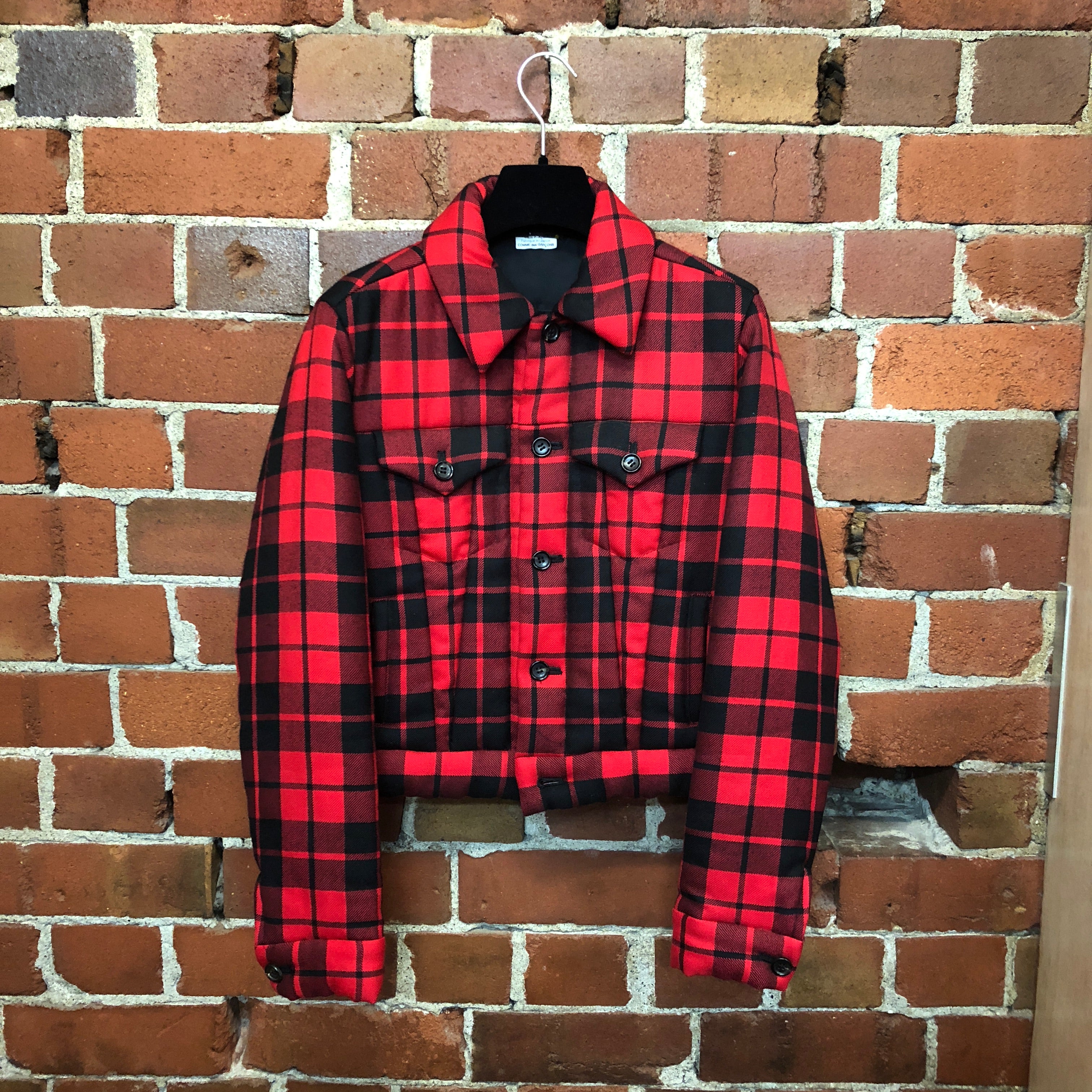 Comme des 2024 garcons tartan jacket