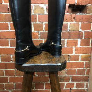 GUCCI horse bit riding boots 38.5