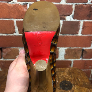 WESTWOOD crocodile patent leather heels