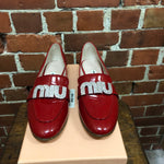 MIU MIU patent leather loafers 38