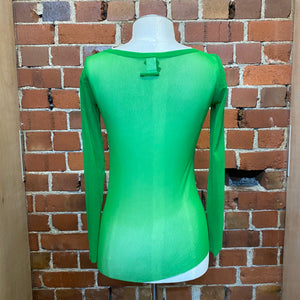 JEAN PAUL GAULTIER green mesh top