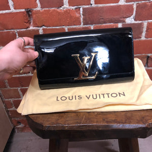 Louis Vuitton Louise Clutch Patent Long