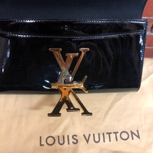LOUIS VUITTON GOLD CALFSKIN LOUISE CLUTCH BAG