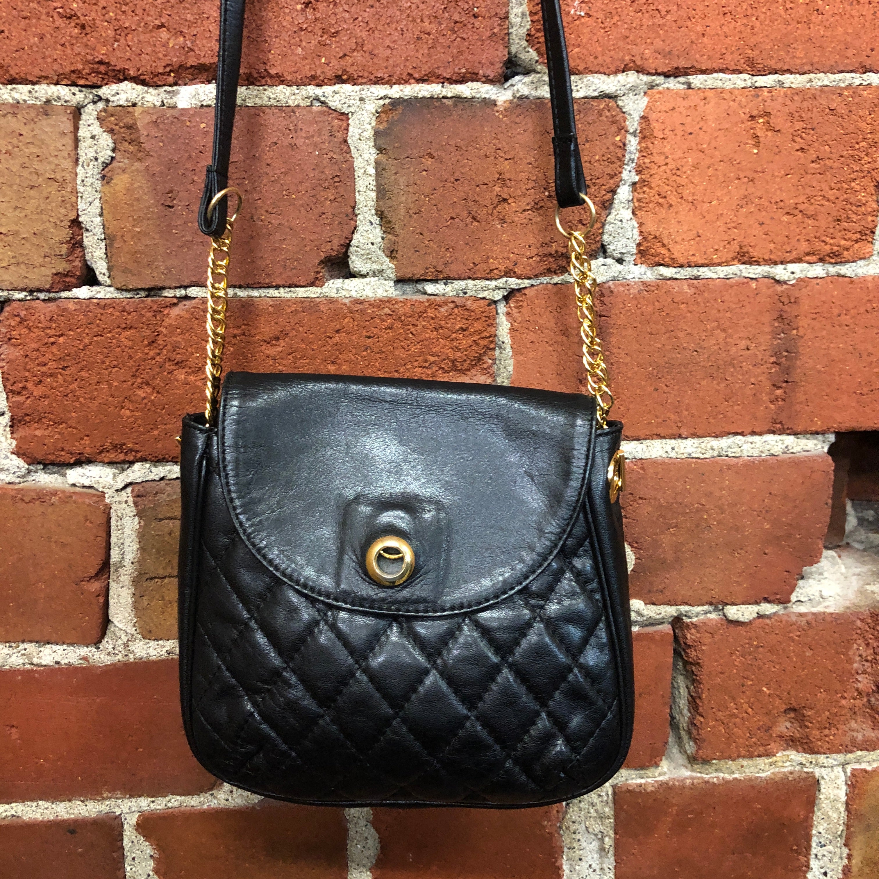 MOSCHINO leather quilted bag